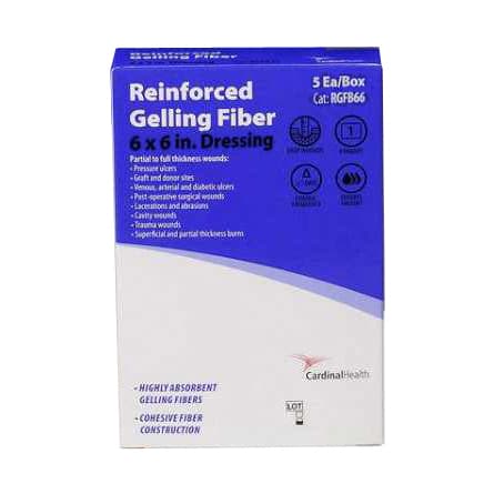 Cardinal Health Reinforced Gelling Fiber Dressings, 6 x 6 Inch - Case of 50 - Image 1