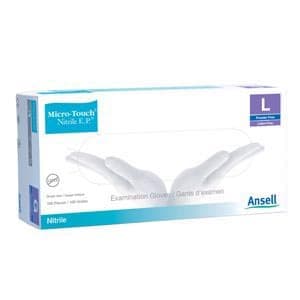 Ansell Micro-Touch Nitrile E.P. Textured Examination Gloves, Small - Case of 1000 - Image 1