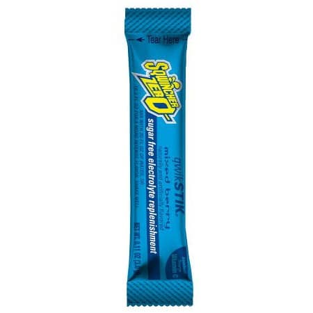 Sqwincher Quik Stik Zero Electrolyte Replenishment Drink Mix, Mixed Berry - Case of 500 - Image 1