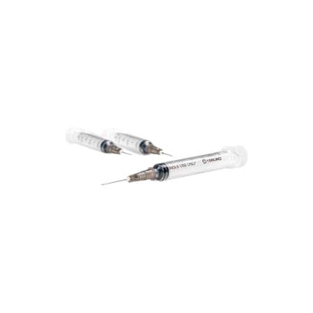 Terumo Standard Hypodermic Syringe with Detachable Needle, 1/2 Inch - Case of 1000 - Image 1