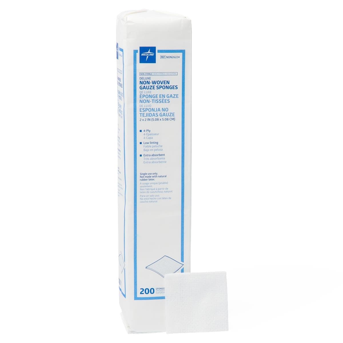 Medline Deluxe NS Nonwoven Gauze Sponge - Image 2