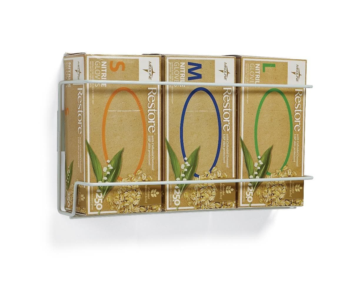 Medline Horizontal-Mount Wire Glove Box Holder - Carton of 6 - Image 1