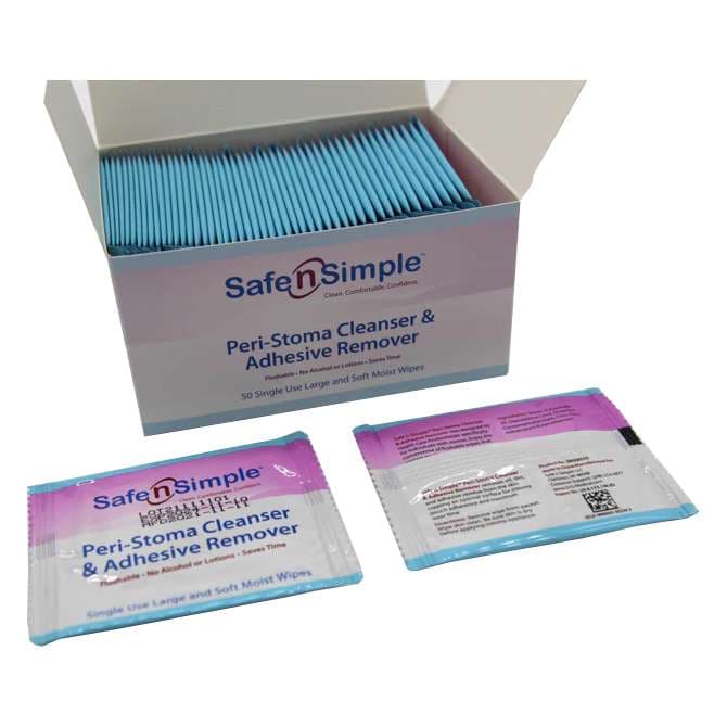 Safe n' Simple Alcohol Free Adhesive Removers - Box of 50 - Image 1