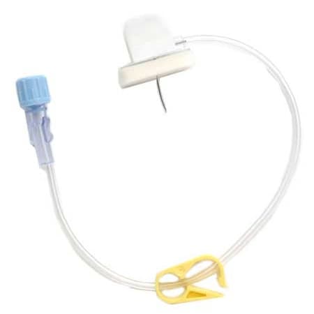 Smiths Medical Gripper Huber Needles without Y-site, 22 Gauge, 3/4 Inch - Each - Image 1