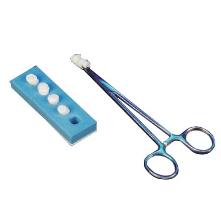 DeRoyal Surgical Peanut Sponge, 3/8 Inch Diameter - Case of 250 - Image 1