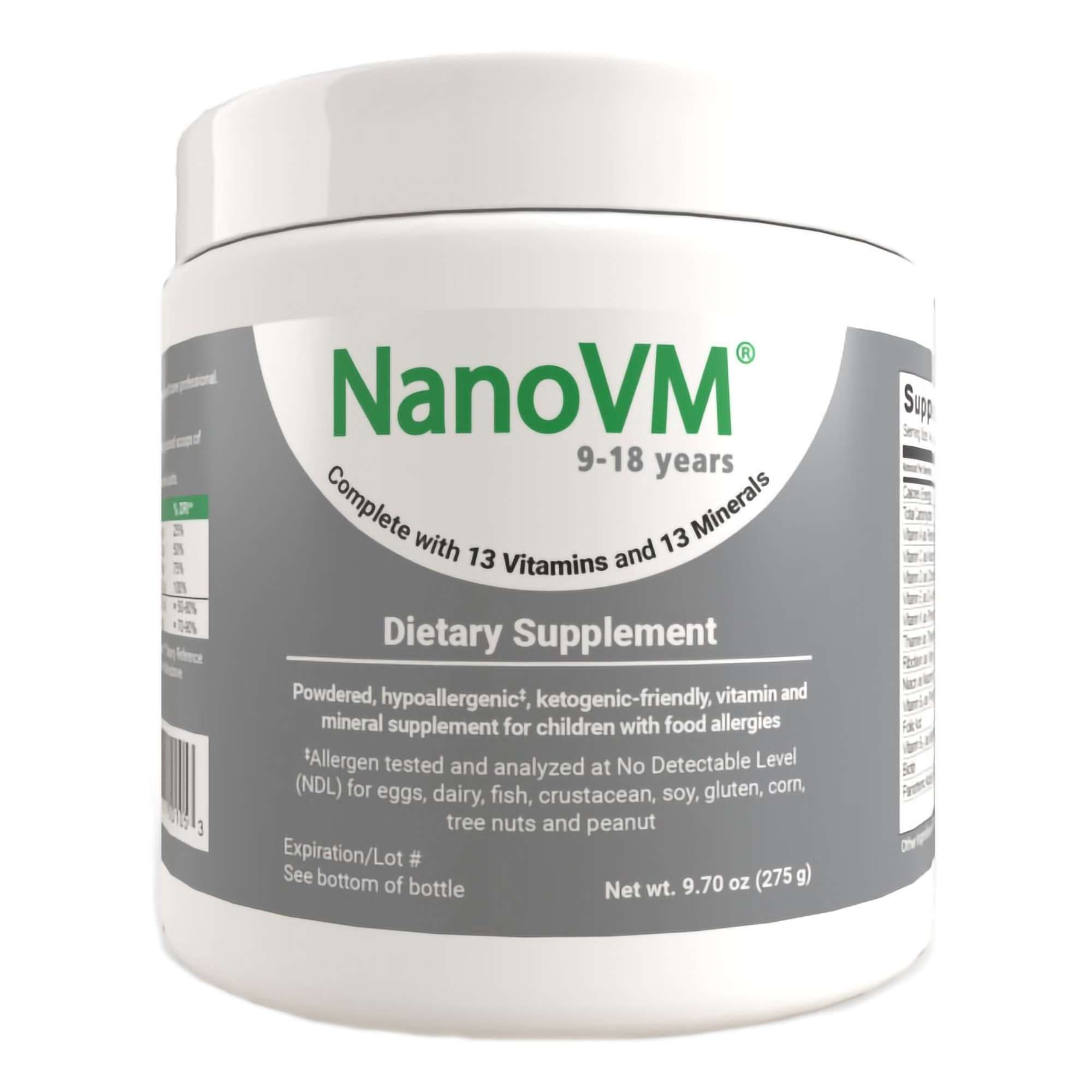 NanoVM 9-18 Years Pediatric Vitamin and Mineral Dietary Supplement - Each - Image 1