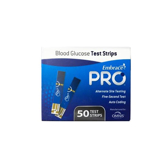 Embrace Blood Glucose Test Strips - Box of 50 - Image 1