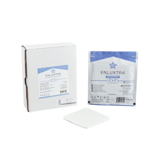 Enluxtra Self-Adaptive Super Absorbent Dressing, 4 x 4 Inch - Case of 100 - Image 1