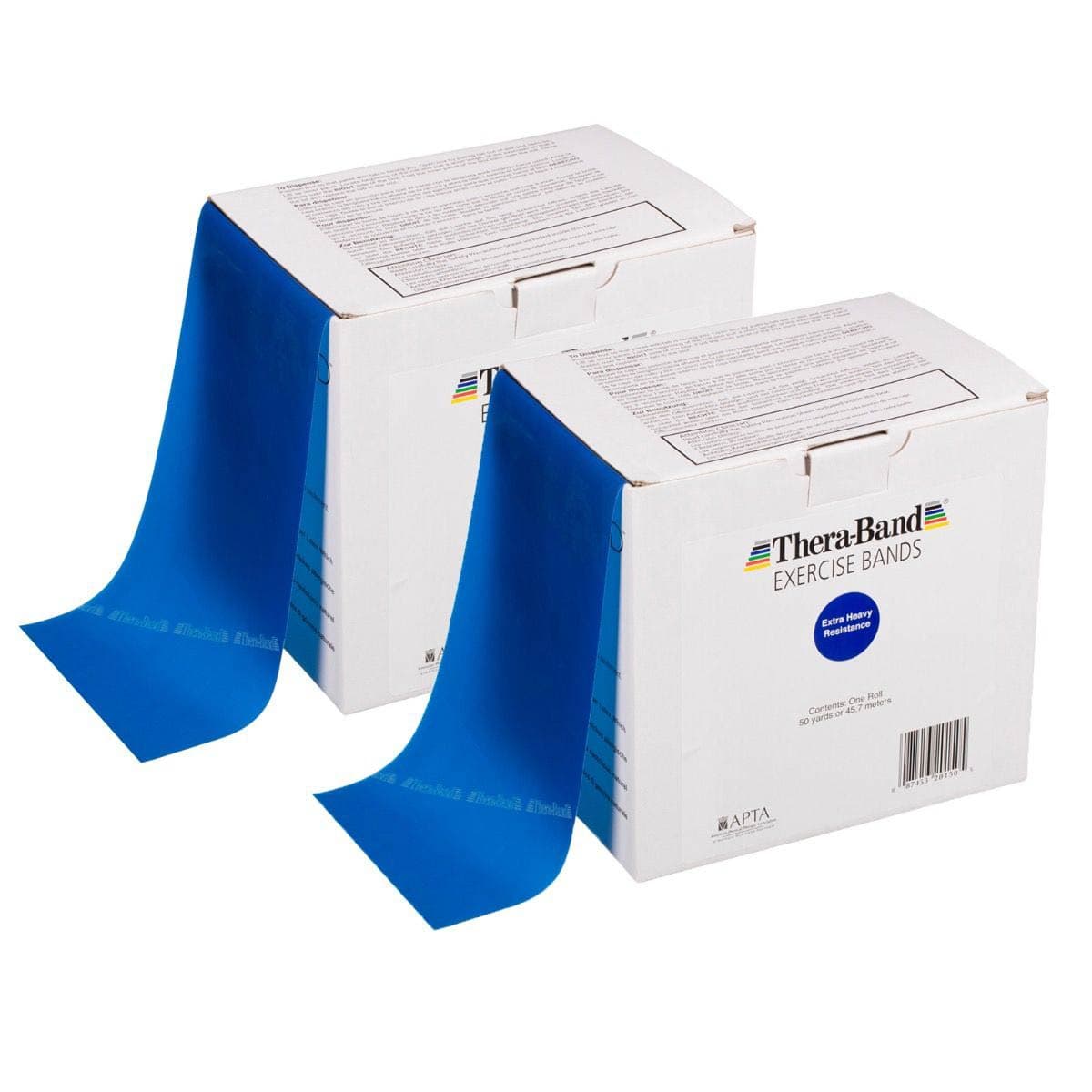 TheraBand Professional Latex Resistance Bands 5" x 100 yards Long Heavy Blue - Box of 1 - Image 1
