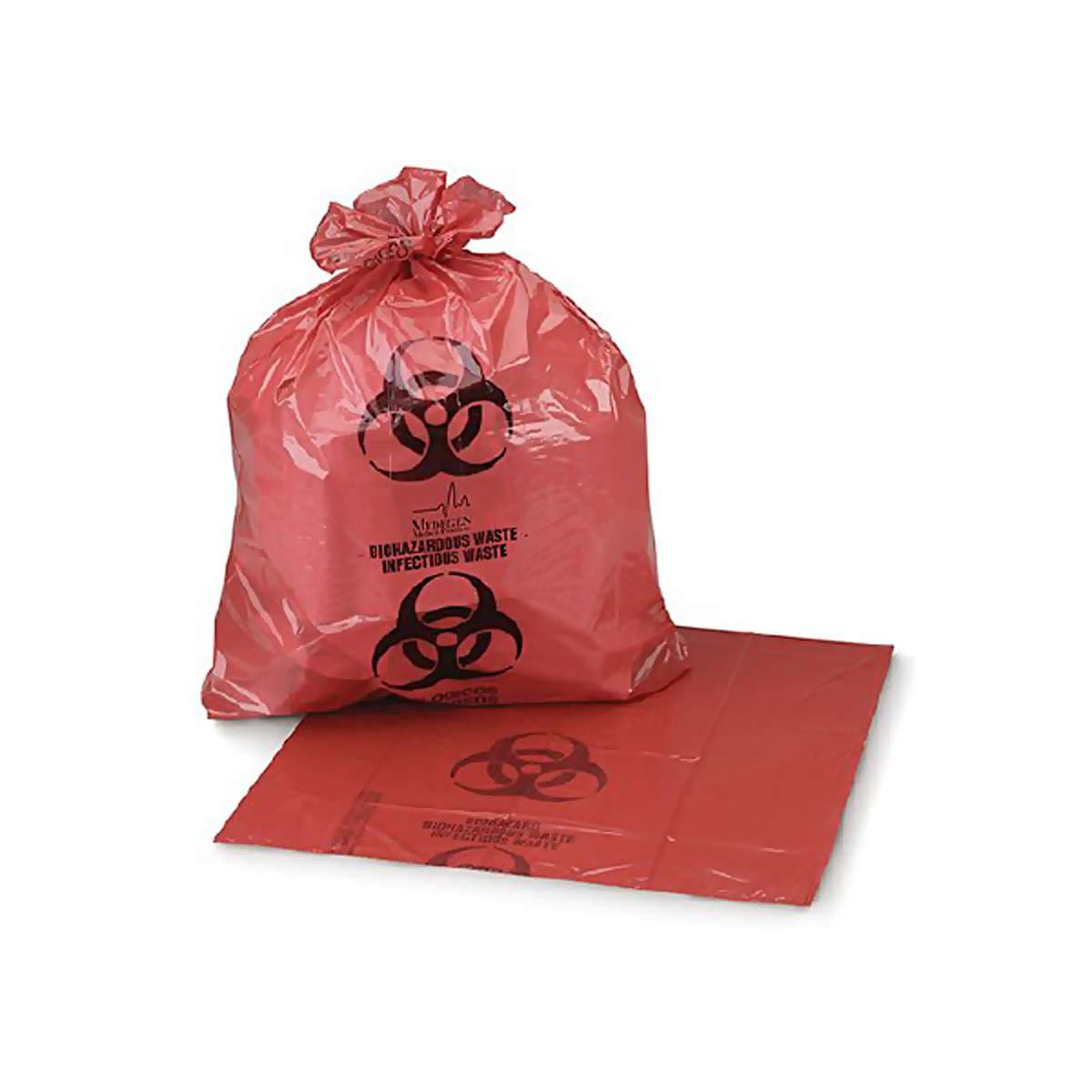 Medegen Medical Biohazard Waste Bag Red Bag 7 to 10 gal.