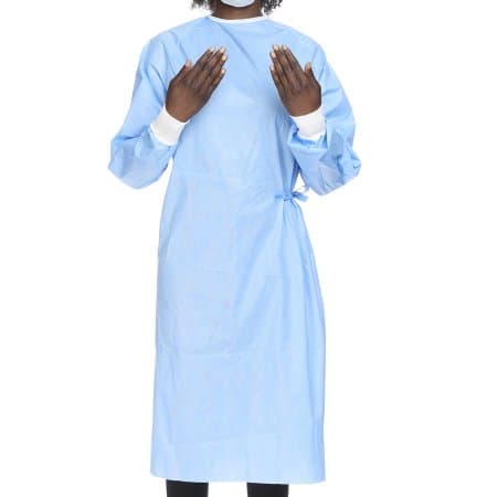 Halyard Basics Non-Reinforced Surgical Gown with Towel, Large - Case of 20 - Image 1