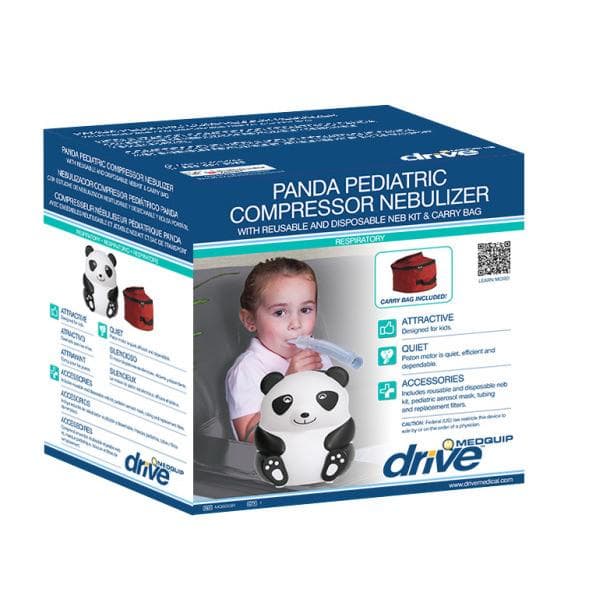 Panda Pediatric Compressor Nebulizer With Reusable & Disposable Kit, Black - Image 3