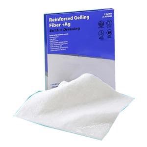 Cardinal Health Reinforced Silver (Ag) Gelling Fiber Wound Dressing, 8 x 12 Inch - Case of 50 - Image 1