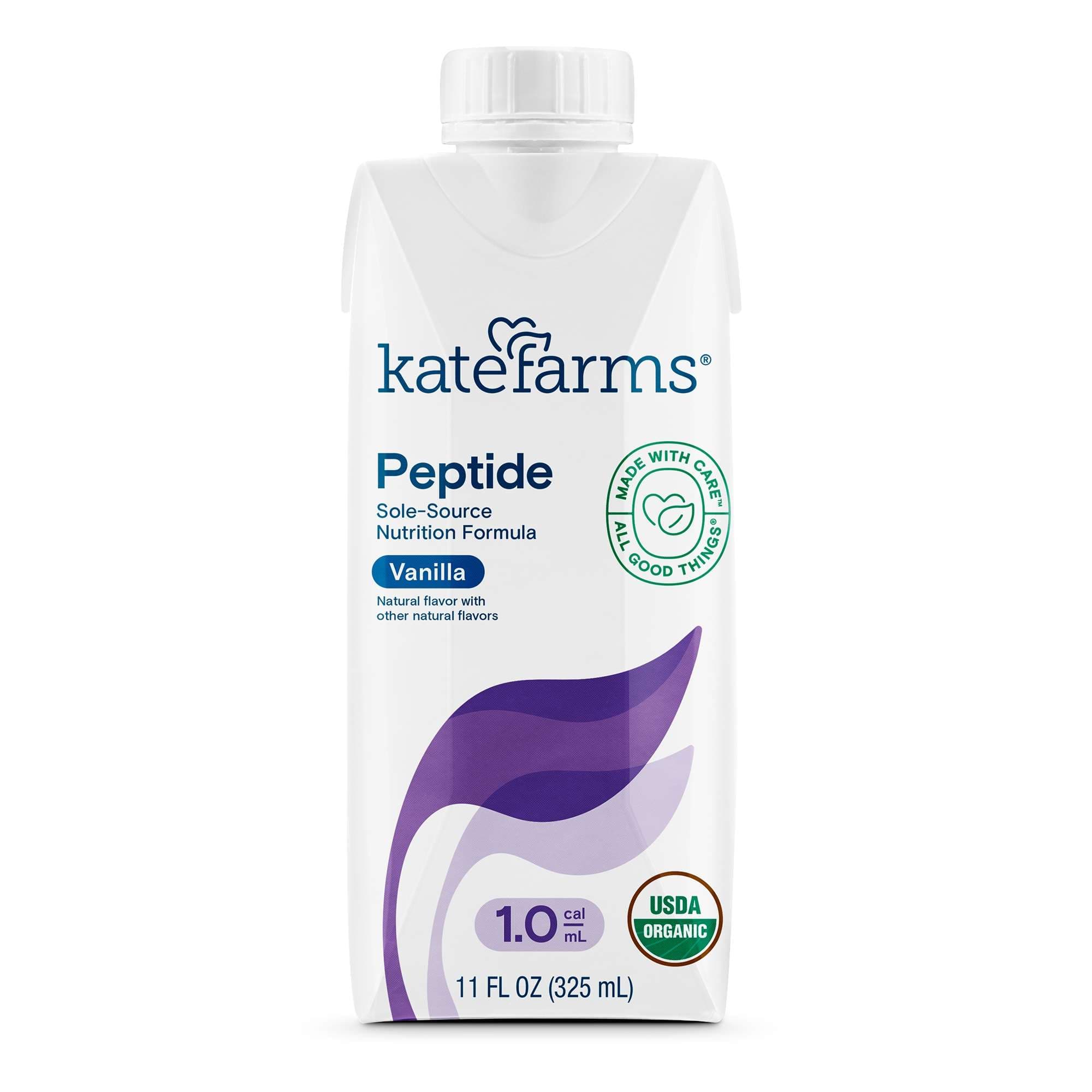 Kate Farms Peptide 1.0 Vanilla Oral Supplement, 11 oz - Case of 12 - Image 1