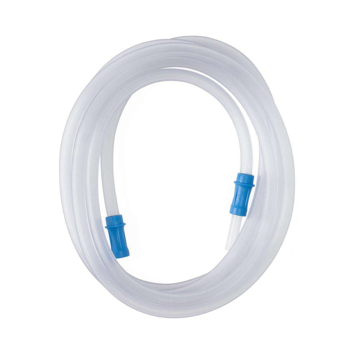 Medline Universal Suction Tubing with Scalloped Connectors, 1/4" x 10' - Case of 50 - Image 1