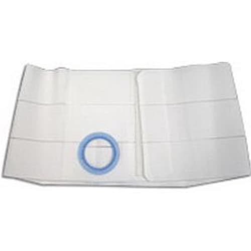 Nu-Hope 9" Regular Elastic Flat Panel Ostomy Support Belt, 3-1/4" White, Large - Each - Image 1