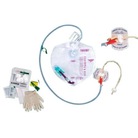 Advance Bardex I.C. Drainage Bag Foley Tray with Urine Meter, 18 Fr - Each - Image 1