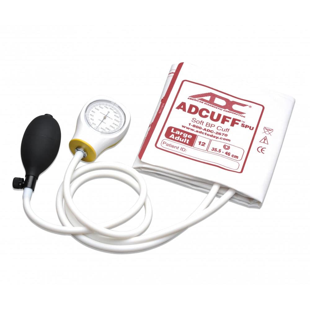 ADC Prosphyg SPU Single-Patient-Use Sphygmomanometer, Adult, Red, Large - Package of 5 - Image 1