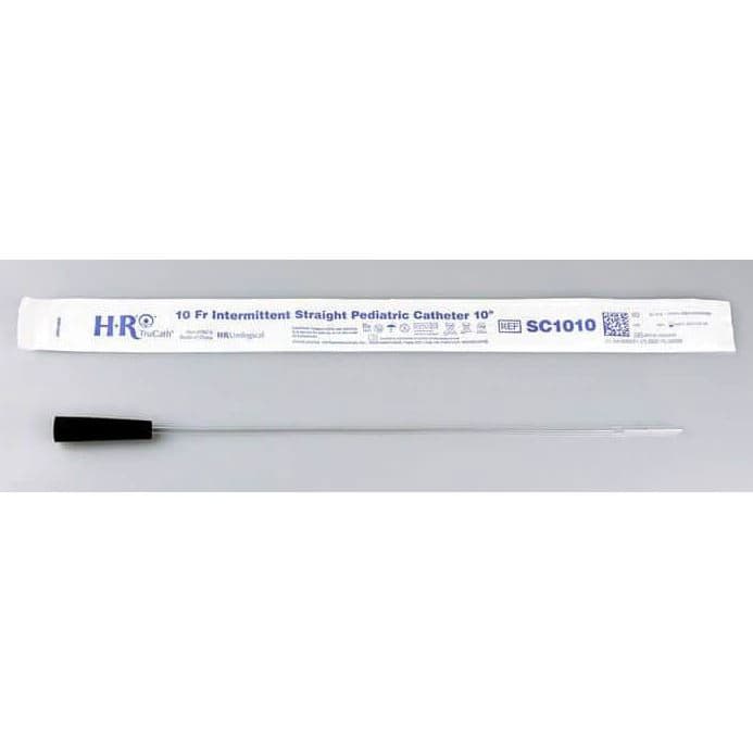 TruCath Intermittent Straight Catheters, 10 Fr, Pediatric - Box of 30 - Image 1