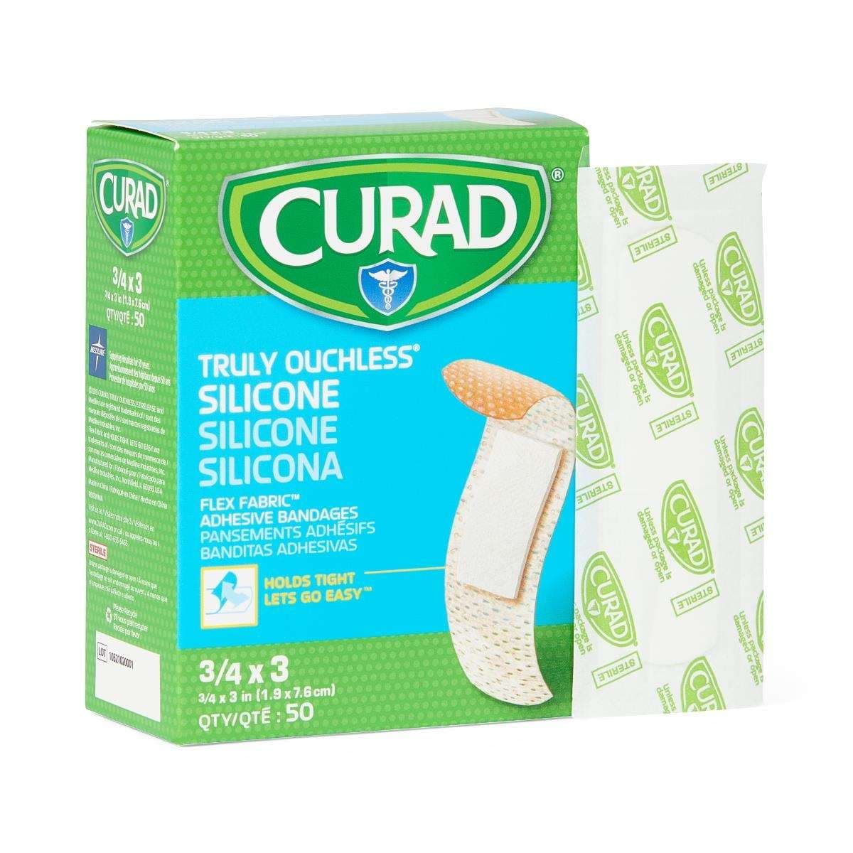 Curad Silicone Adhesive Bandages - Case of 600 - Image 1