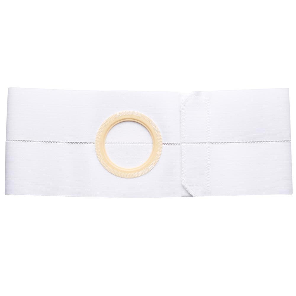 Nu-Form 6" Ostomy Support Belt, Prolapse Flap, 2-7/8 x 3-3/8 Inch 2XLarge, White - Each - Image 1