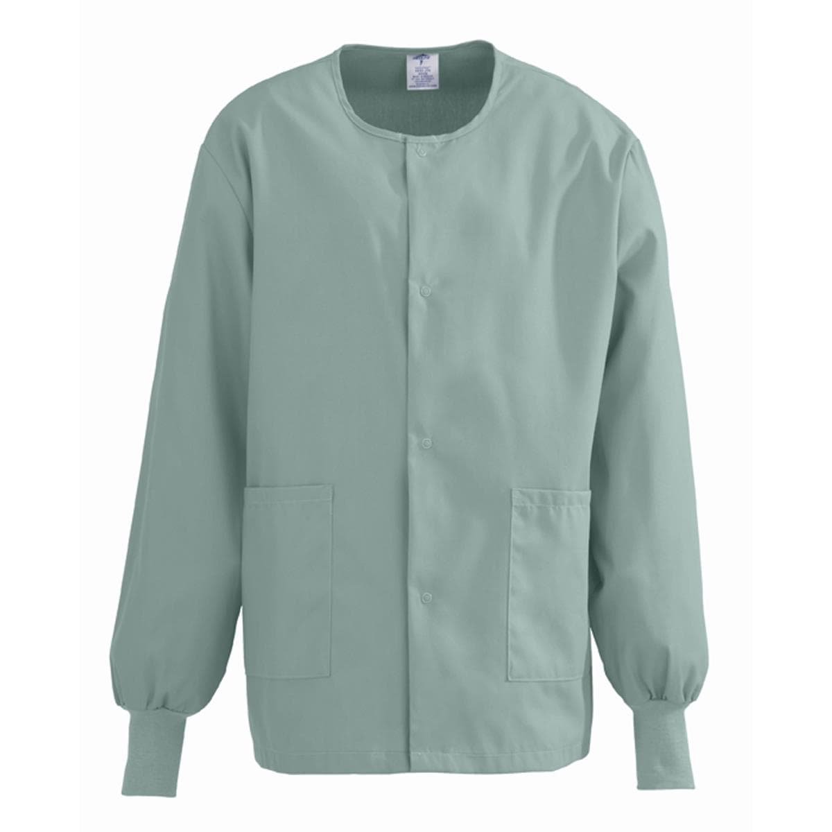 Medline Comfortease Unisex Crew-neck Warm-up Jacket, Seaspray, Extra Large - Image 1