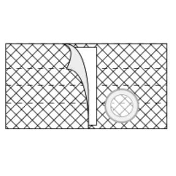 Nu-Hope Nu-Form 7" Ostomy Support Belt Without Prolapse Flap, 2-3/4" White, Medium - Each - Image 1