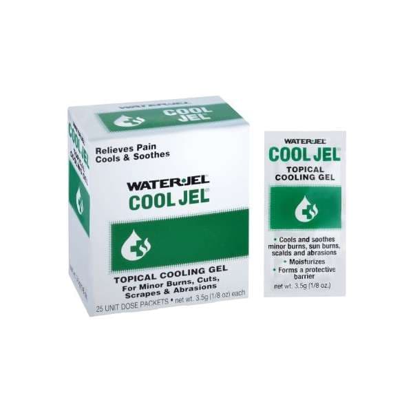 Water Jel Cool Jel Glycerin Burn Relief Topical Gel, 3.5 - Box of 25 - Image 1