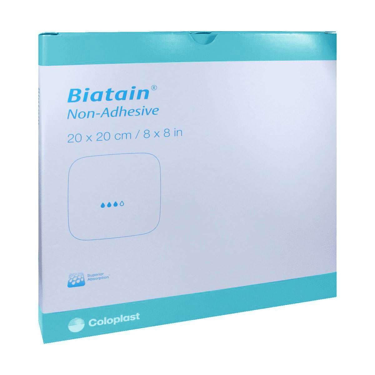Biatain Non-Adhesive Foam Dressing, 8 x 8 Inch - Box of 5 - Image 1