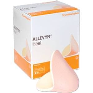 Allevyn Non-Adhesive Hydrocellular Heel Dressing, 5-1/2" x 4-1/2" - Box of 5 - Image 1
