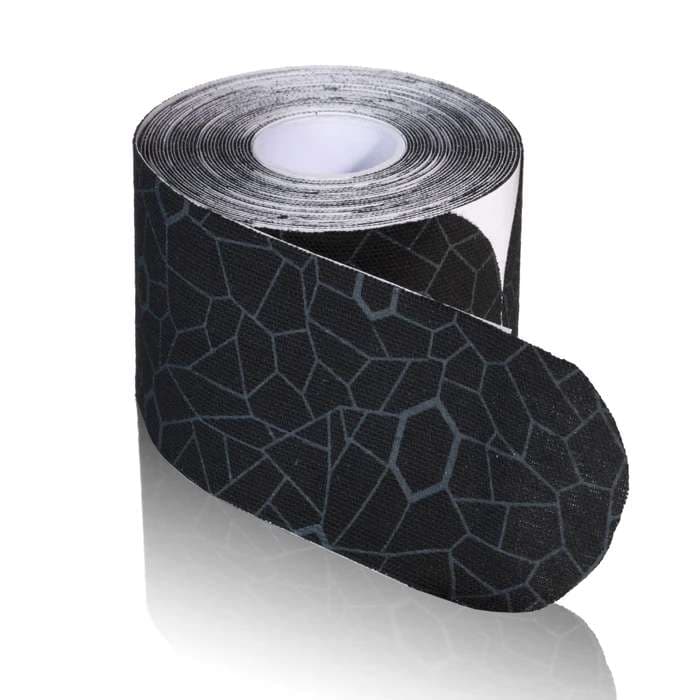 TheraBand Kinesiology Tape 2" x 16.4', Black-Gray Print - Each - Image 1