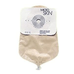 Cymed 9" Clear Urostomy Pouch, 7/8 Inch, Plain Barrier - Box of 10 - Image 1