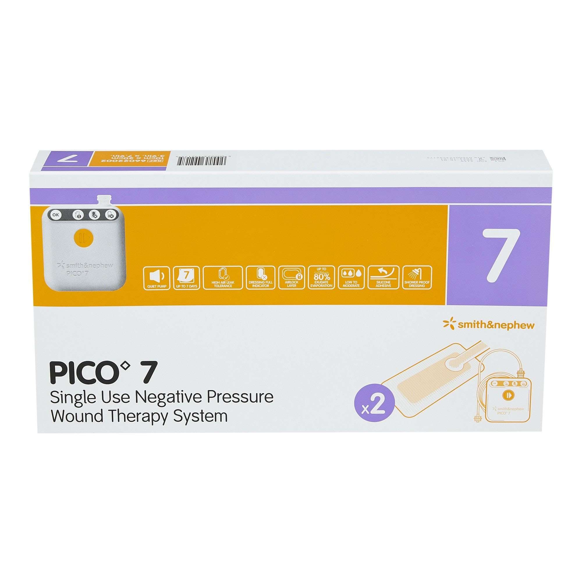 Pico 7 Negative Pressure Wound Therapy System, 5.9 x 7.9 Inch - Case of 3 - Image 1