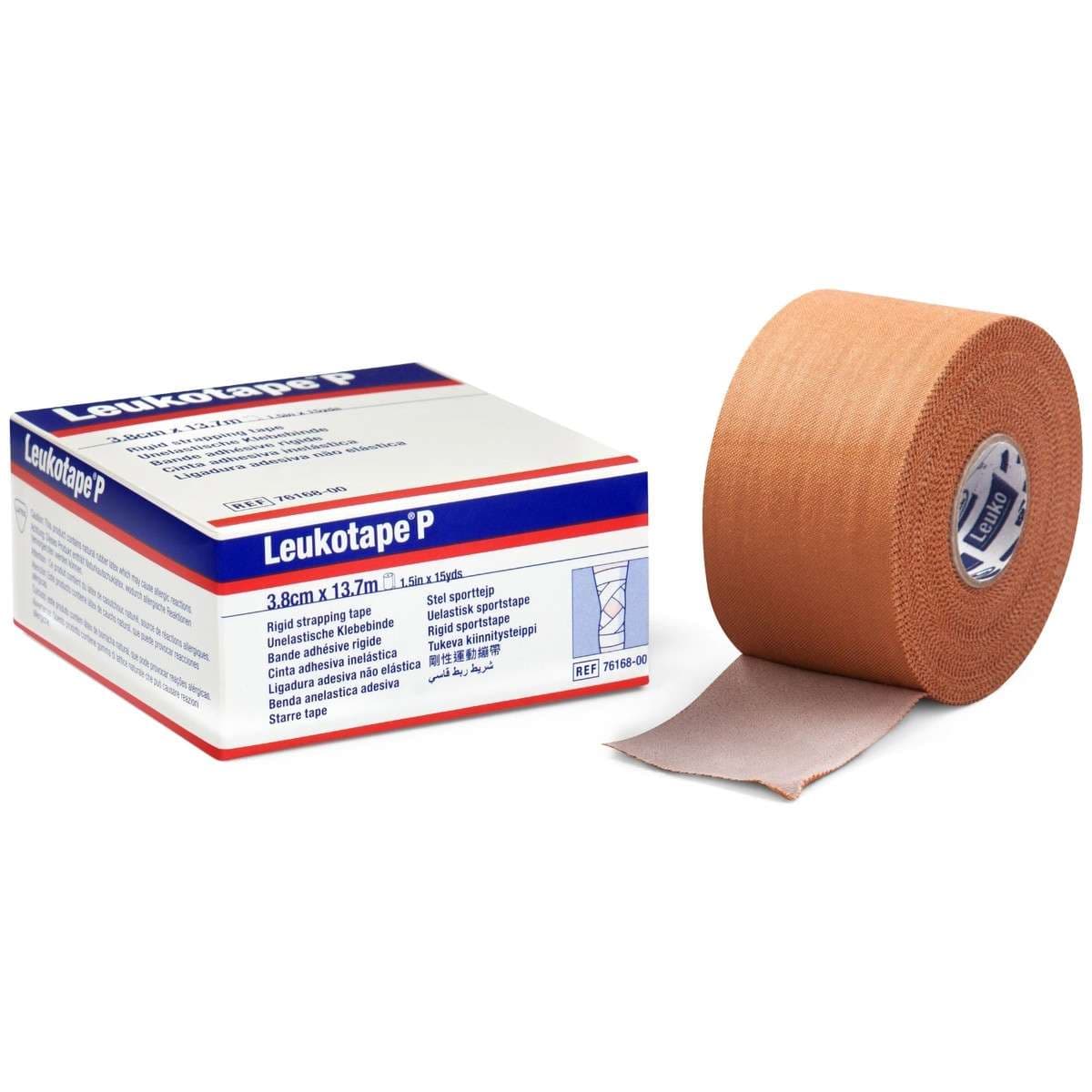 Leukotape P Orthopedic Corrective Tape, Porous Rayon-Zinc Oxide, Beige - Each - Image 1