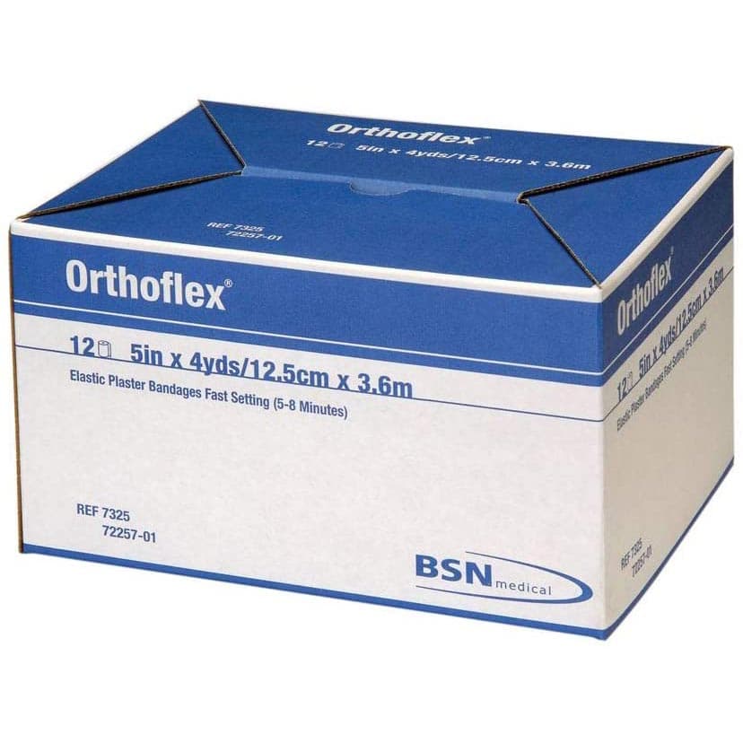 Orthoflex Plaster Bandage, 5 Inch x 12 Feet - 1 Dozen - Image 1