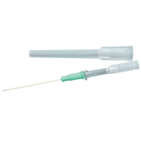 BD Angiocath Peripheral IV Catheter, Stright Hub, Green, 18 Fr, 1.88 Inch - Box of 50 - Image 1