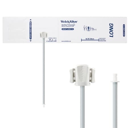 FlexiPort Single Patient Use Blood Pressure Cuff, 25 to 34 cm, Adult Long Cuff - Case of 20 - Image 1