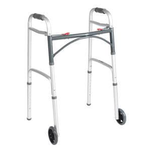 Drive Deluxe Junior Folding Walker with 5" Wheels, Two Button - Each - Image 1