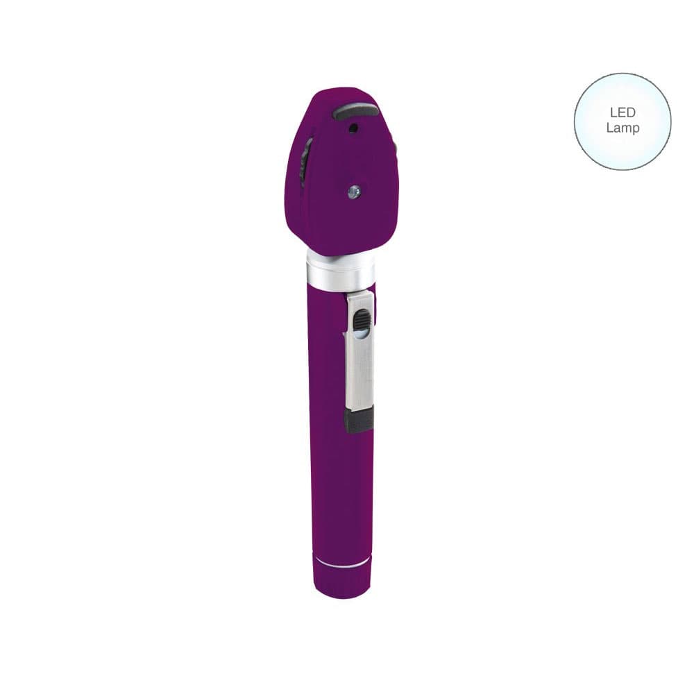 ADC Diagnostix 5112N Pocket Ophthalmoscope, Purple, LED - Image 1