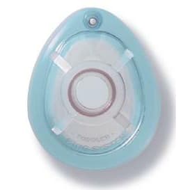 Ambu King Anesthesia Mask Clear-Green Ring Hook Ring Top Valve Size 4 - Each - Image 1