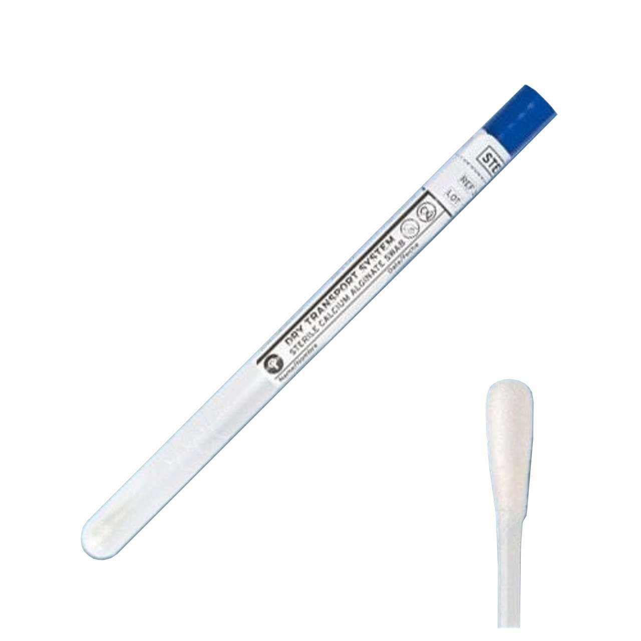 Calgiswab Specimen Collection and Transport System with Swab Tip, 6" L, 5.1mm Tip Dia - Box of 100 - Image 1