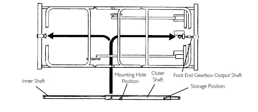 Invacare Drive Shaft Assembly, 84" - Image 2