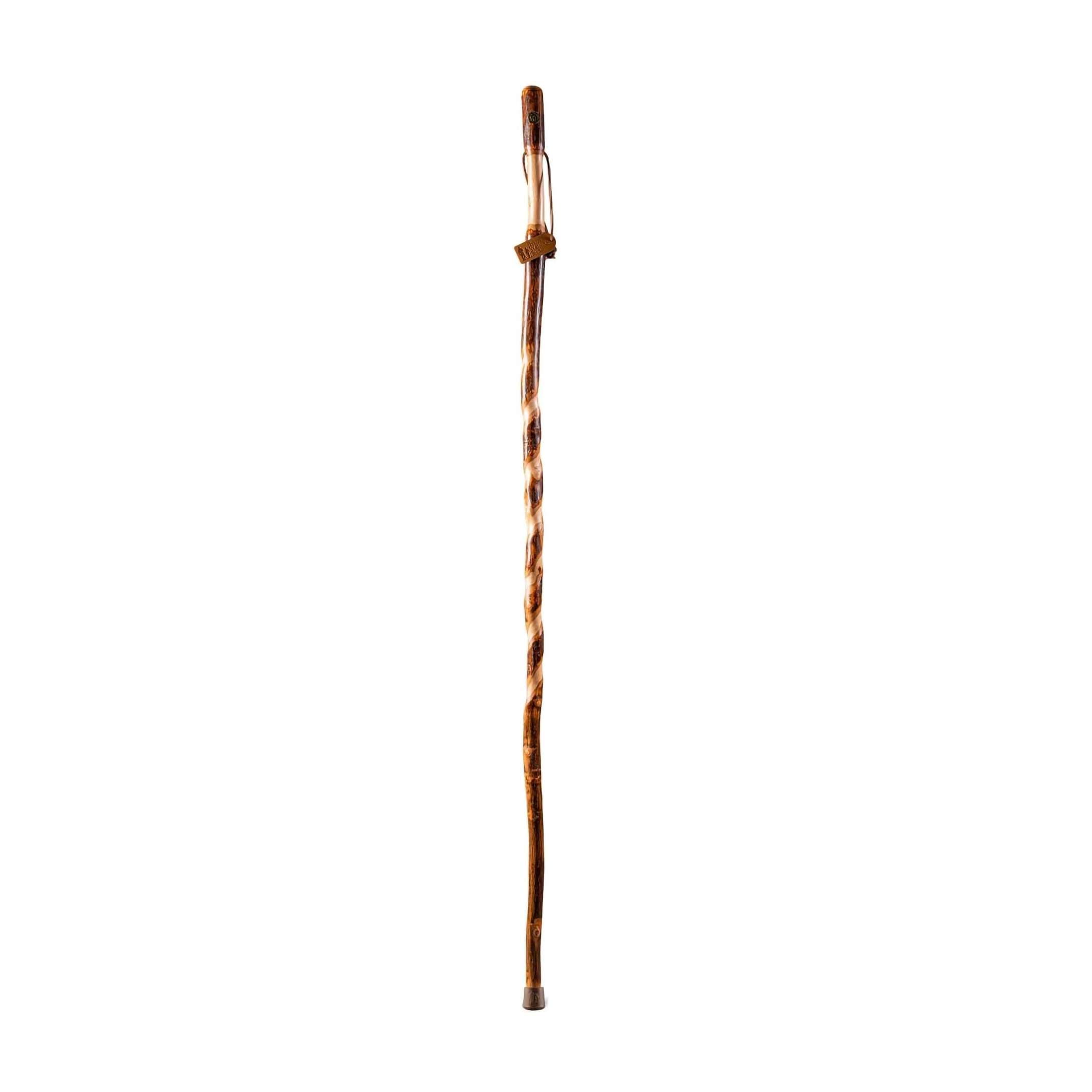 Brazos Twisted Hickory Rustic Walking Stick, 55 Inch - Each - Image 1