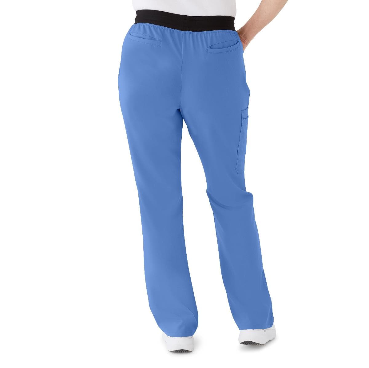 Medline Coastal AVE Women's Boot-Cut Petite Scrub Pant, Ceil Blue, 5XLarge - Image 1