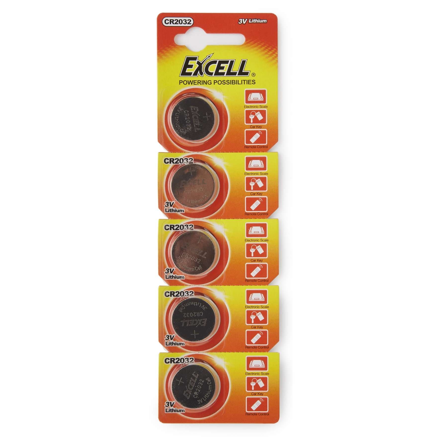 Excell CR2032 Coin Cell Lithium Battery for Watches and Electronic Devices, 3V - Image 3