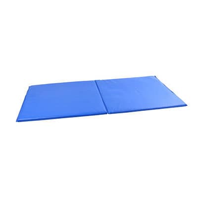 CanDo Exercise Mat, Center Fold, 2 x 4 Ft, 1" PU Foam - Image 1