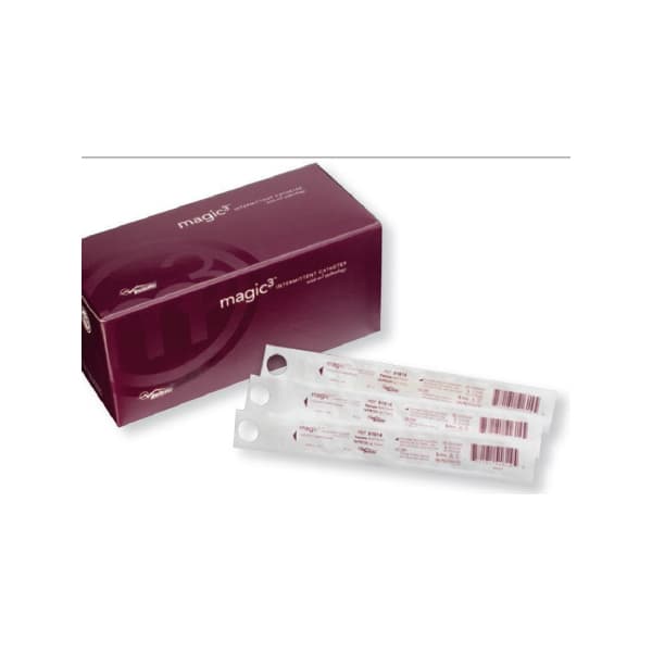 MAGIC3 Hydrophilic Intermittent Catheter, Male, 12 Fr, 16" - Box of 30 - Image 1