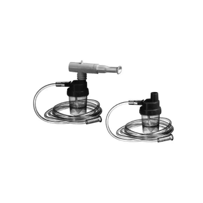 Allied Handheld Nebulizer with Mouthpiece Tee, 7' Clear tubing and 6" flex tube - Case of 50 - Image 1