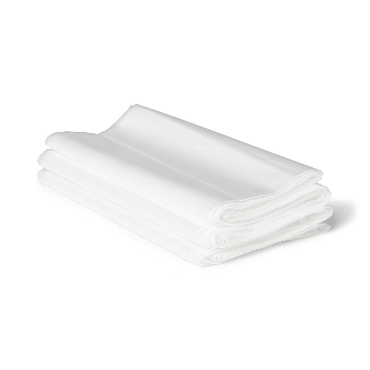 Medline Clear Low-density Trash Can Liners, 24 x 32 Inch, X-Light, Flat - Case of 1000 - Image 1