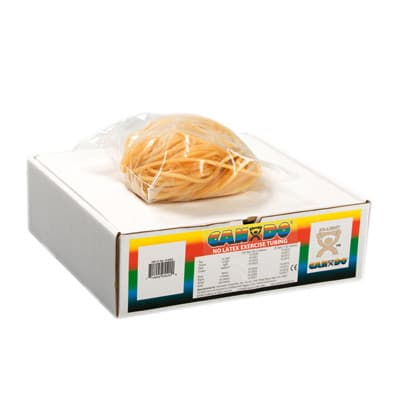 CanDo Latex Free Exercise Tubing, 100 Feet dispenser roll, Tan, 2X Light - Image 1